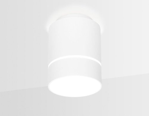Светильник накладной LED TN255 Ambrella light белый 1 лампа, основание белое в стиле модерн круглый фото 3