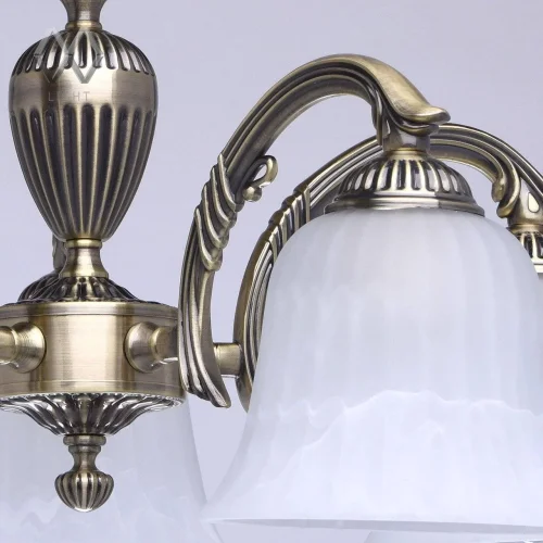 Люстра подвесная Ариадна 450014605 MW-Light белая на 5 ламп, основание античное бронза в стиле классика  фото 10