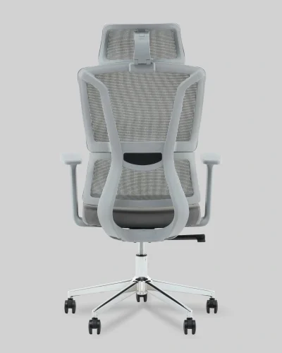 Кресло офисное TopChairs Forward, серый УТ000041377 Stool Group, серый/ткань сетка, ножки/металл/хром, размеры - ***** фото 4