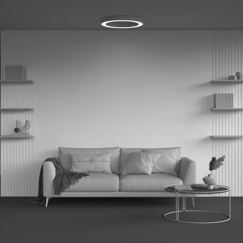 Светильник потолочный LED Lua C093CL-45W3K-W Maytoni белый на 1 лампу, основание белое в стиле современный хай-тек круглый фото 7