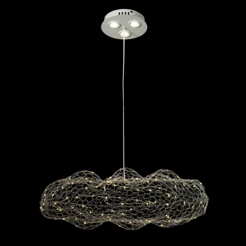 Светильник подвесной LED Cloud 10100/350 Silver LOFT IT серебряный на 3 лампы, основание белое в стиле современный фото 2