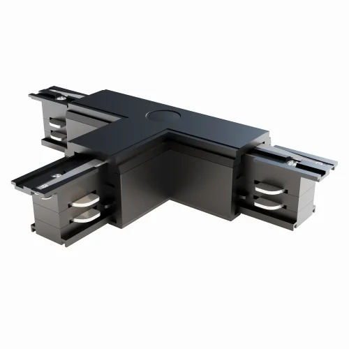 Коннектор для шинопровода 3 phase track system TRA005CT-31B-R Maytoni чёрный в стиле для светильников серии 3 Phase Track System подвесной накладной trinity трёхфазный трёхфазный фото 5