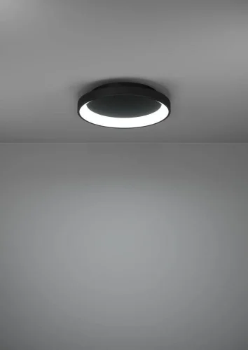 Светильник потолочный LED Loretello 901251 Eglo чёрный на 1 лампу, основание чёрное в стиле современный круглый фото 7 Светильник потолочный LED Loretello 901251 Eglo чёрный на 1 лампу, основание чёрное в стиле современный круглый фото 7