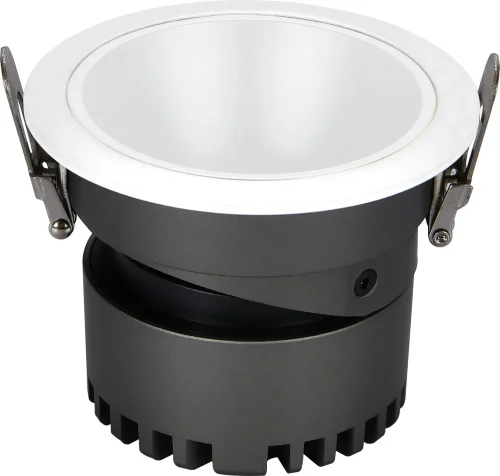 Светильник точечный LED Mortise 4416-1C Favourite белый на 1 лампу, основание чёрное в стиле хай-тек современный 