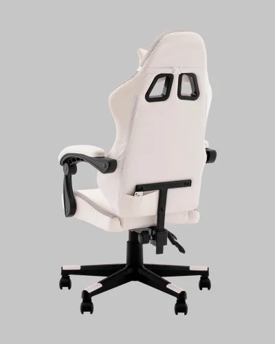 Кресло спортивное TopChairs Druid, белый УТ000039468 Stool Group, белый/экокожа, ножки/полимер/чёрный, размеры - 1170*1270**** фото 11