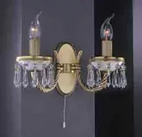 Бра с выключателем A 4651/2 Reccagni Angelo без плафона на 2 лампы, основание античное бронза в стиле классический 