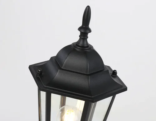Парковый светильник ST2023 Ambrella light уличный IP54 чёрный 1 лампа, плафон прозрачный в стиле хай-тек современный E27 фото 3