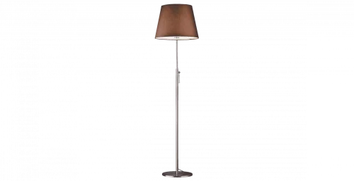 Торшер BRISTOL F895.1 Lucia Tucci  коричневый 1 лампа, основание хром в стиле современный
