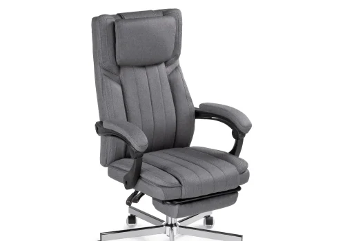 Компьютерное кресло Damir gray 15402 Woodville, серый/ткань, ножки/металл/хром, размеры - *1130***650* фото 3