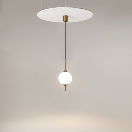 Светильник подвесной LED The Sixth Sense Z020PL-L6BS3K Maytoni белый 1 лампа, основание латунь в стиле современный  фото 3