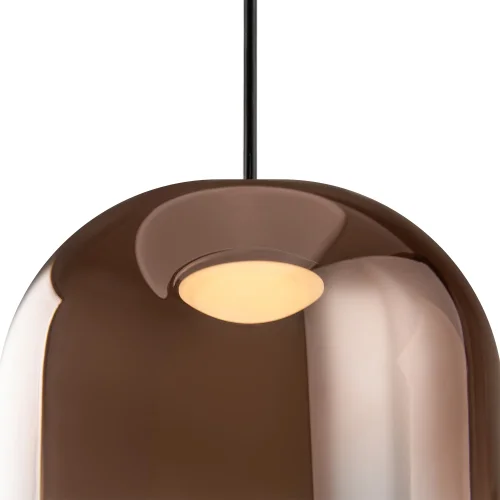 Светильник подвесной LED Ida FR6133PL-L4C Freya медь на 1 лампу, основание чёрное в стиле современный фото 3