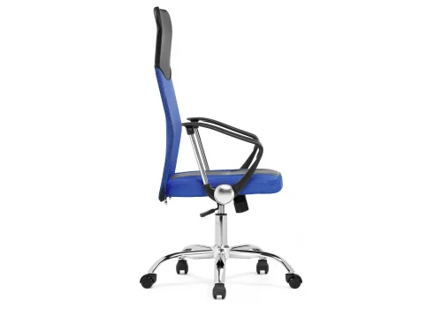 Компьютерное кресло Arano 1 dark blue 15794 Woodville, синий/сетка искусственная кожа, ножки/металл/хром, размеры - *1190***660*600 фото 4