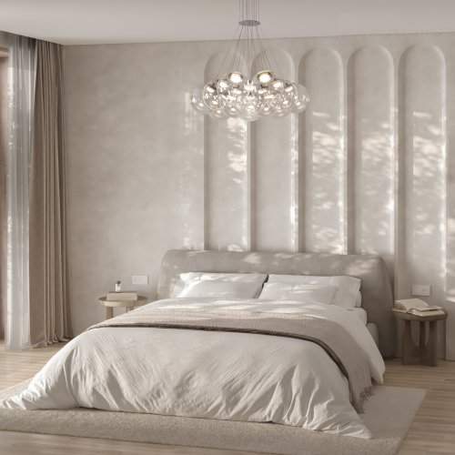 Светильник подвесной LED Verto FR5580PL-L60CH Freya прозрачный на 1 лампу, основание никель в стиле современный шар фото 2 Светильник подвесной LED Verto FR5580PL-L60CH Freya прозрачный на 1 лампу, основание никель в стиле современный шар фото 2