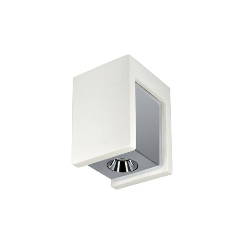 Светильник накладной LED OL1073-WH LOFT IT хром белый 1 лампа, основание белое хром в стиле модерн квадратный