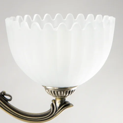 Люстра подвесная Севилья CL414133 Citilux белая на 3 лампы, основание бронзовое в стиле классический  фото 5