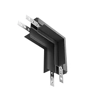 Коннектор угловой внутренний встраиваемый под ГКЛ 12,5мм, черный Magnetic track system Exility TRA034ICL-42.12B Maytoni чёрный в стиле современный для светильников серии Magnetic track system Exility встраиваемый гкл 12мм exility тонкая магнитная
