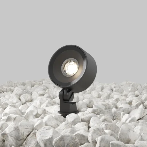 Ландшафтный светильник LED Core O495FL-L18B3K Maytoni уличный IP65 чёрный на 1 лампу, плафон чёрный в стиле современный хай-тек LED фото 4