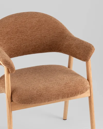 Стул обеденный Tavu с деревянными ножками, терракотовый УТ000041728 Stool Group, /, ножки//, размеры - ***** фото 5