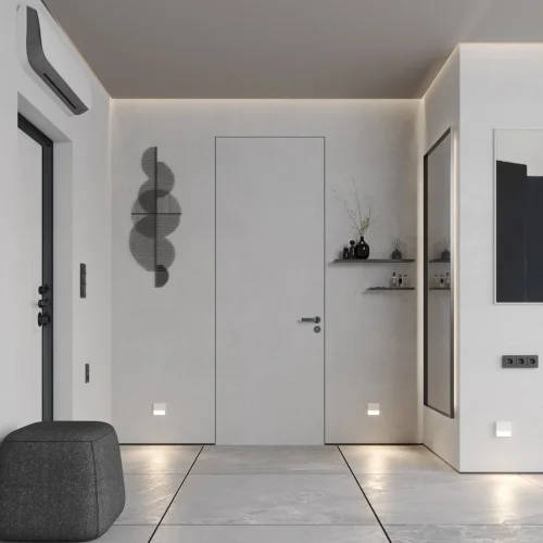 Светильник точечный LED Vespera 359709 Novotech белый на 1 лампу, основание белое в стиле минимализм хай-тек современный подсветка для лестниц и ступеней фото 4