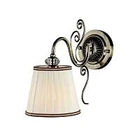Бра Vintage ARM420-01-R Maytoni белый 1 лампа, основание бронзовое в стиле классический 