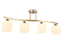 Светильник потолочный TR303122 Ambrella light белый 4 лампы, основание золотое в стиле современный 