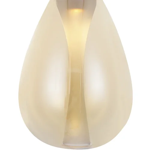 Светильник подвесной LED GAUDI SP4W LED AMBER Crystal Lux янтарный 1 лампа, основание золотое в стиле современный  фото 4