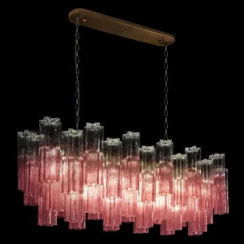 Люстра подвесная Мурано / Murano 10580/1000R Clear pink LOFT IT розовая на 11 ламп, основание бронзовое в стиле современный арт-деко фото 2 Люстра подвесная Мурано / Murano 10580/1000R Clear pink LOFT IT розовая на 11 ламп, основание бронзовое в стиле современный арт-деко фото 2