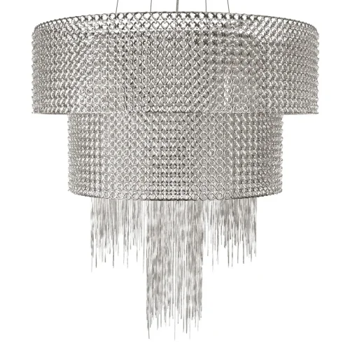 Люстра подвесная Opera 10406/660 LOFT IT никель на 10 ламп, основание никель в стиле арт-деко фото 5