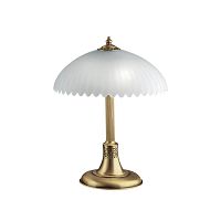 Настольная лампа P 825 Reccagni Angelo белая 2 лампы, основание античное бронза латунь металл в стиле классический 