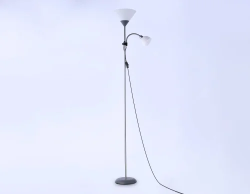 Торшер TR97626 Ambrella light для чтения белый 1 лампа, основание серебряное в стиле современный
 фото 3