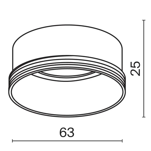 Декоративное кольцо для Focus Led 20Вт Single phase track system Unity RingL-20-W Maytoni белый для шинопроводов серии Single phase track system Unity белый фото 5