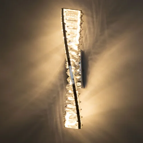 Бра LED Гослар 498027401 MW-Light прозрачный на 1 лампа, основание хром в стиле классический  фото 2