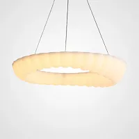 Люстра подвесная ODDLY B D45 220264-23 ImperiumLoft белая на 1 лампу, основание белое в стиле скандинавский минимализм современный 