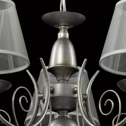 Люстра подвесная Глория 328010705 MW-Light бежевая на 5 ламп, основание серебряное в стиле классика  фото 7