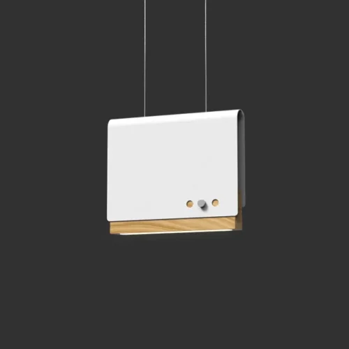 Светильник подвесной LED BOOK 2 H17*21 White 192838-26 ImperiumLoft белый на 1 лампу, основание белое в стиле современный 