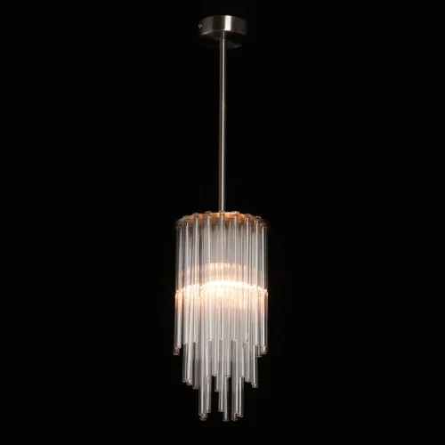 Светильник подвесной Аделард 642018101 MW-Light прозрачный 1 лампа, основание никель в стиле современный  фото 2