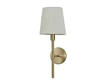 Бра 3552/A brass Newport бежевый 1 лампа, основание латунь в стиле американский современный 