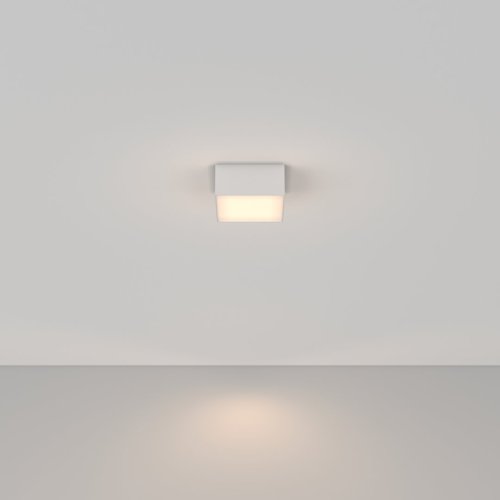 Светильник накладной LED Zon C032CL-12W3K-SQ-W Maytoni белый 1 лампа, основание белое в стиле современный  фото 4