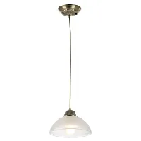 Светильник подвесной Франческа CL417013 Citilux белый 1 лампа, основание бронзовое в стиле  