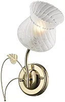 Бра 729-301-01 Velante белый 1 лампа, основание золотое в стиле классический 