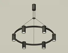 Светильник подвесной XB9022100 Ambrella light чёрный 6 ламп, основание чёрное в стиле современный хай-тек 