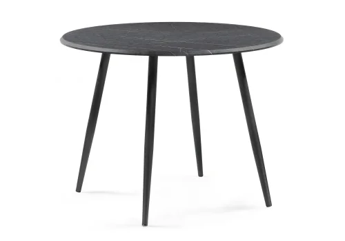 Обеденная группа Гегакан мрамор черный / черный матовый 599445 Woodville на 1 , основание в стиле современный фото 2