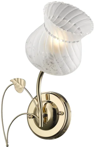 Бра 729-301-01 Velante белый на 1 лампа, основание золотое в стиле классический 