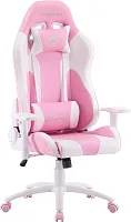 Геймерское кресло Katana Экокожа Розовый EP Katana PU White Pink Everprof, розовый/экокожа, ножки//, размеры - 1280*1370***710*