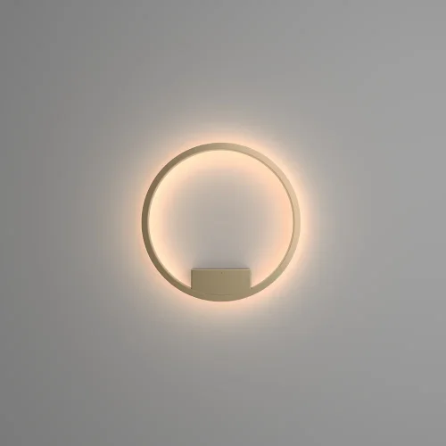 Бра LED Rim MOD058WL-L25BS3K Maytoni латунь на 1 лампа, основание латунь в стиле минимализм хай-тек современный кольца фото 3