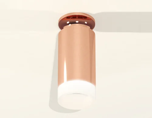 Светильник накладной Techno spot XS6326082 Ambrella light золотой розовый 1 лампа, основание золотое розовое в стиле современный круглый фото 3