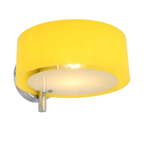 Бра Foresta SL483.091.01 Evoluce жёлтый на 1 лампа, основание хром в стиле современный  фото 3