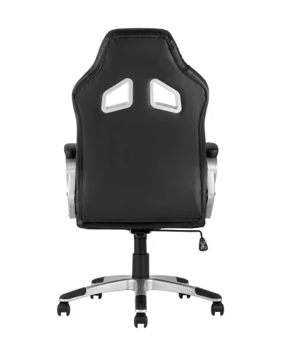 Кресло спортивное TopChairs Continental, черное УТ000004571 Stool Group, чёрный/экокожа, ножки/металл/хром, размеры - ****640*650 фото 6