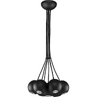 Светильник подвесной Bubble Black 6033-NW Nowodvorski чёрная на 7 ламп, основание чёрное в стиле хай-тек шар