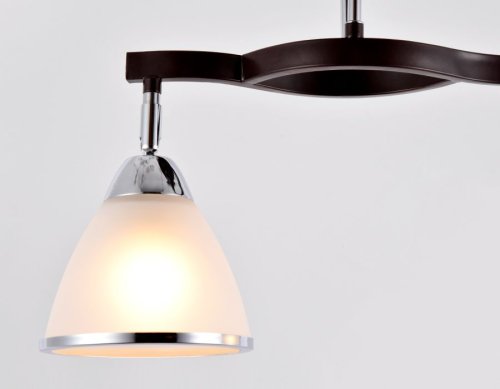 Светильник потолочный TR3111 Ambrella light белый 2 лампы, основание коричневое в стиле современный  фото 2
